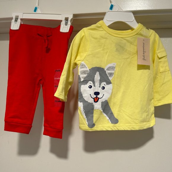 FRIST IMPRESSIONS UNISEX 2-PC SET 3-6 MONTHS - Picture 1 of 11